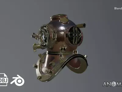 seaman helmet Free 3D model