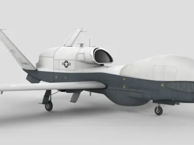 Northrop Grumman MQ-4C Triton 8K Drone 3D model