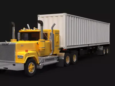 Superliner 1993 Container Trailer 3D model