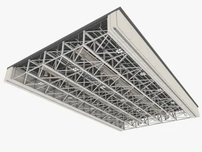 Ceiling Ventilation Pipes 12 3D model