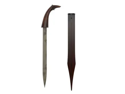 Palitai Knife Low-poly 3D model