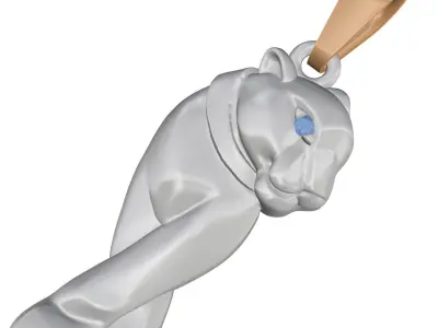 Panther Pendant 3D print model