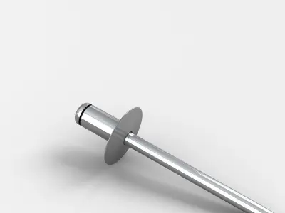 rivet metal screw 3D model