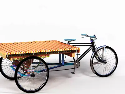 Rickshaw Van 3D model