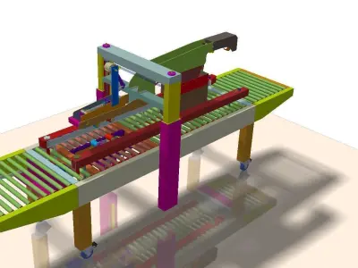 Carton Sealer Machine - Auto Carton Sealer 3D model