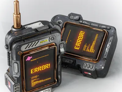 Sci-Fi Controller V16 PBR Low-poly 3D model