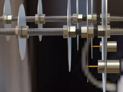 WIFI Antennas 2412MHz and 2472MHz Lunokhod Free low-poly 3D model