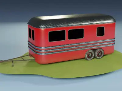 House On Wheels Free low-poly 3D model