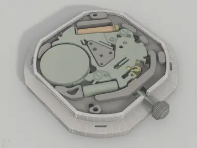 WATCH QUARTZ MOVEMENT 2 3D model