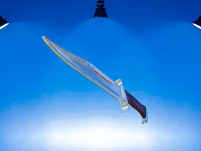 Knife Model 1 Free Free low-poly 3D model