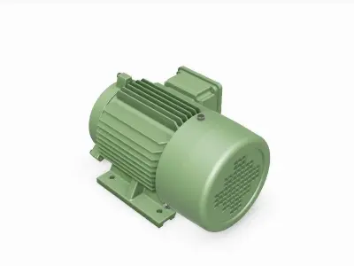90L B34a Left IEC electric motor - 3D CAD model 3D model