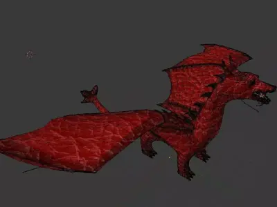 Dragon Low-poly 3D model order