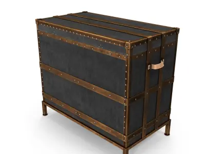 Ludlow Trunk Bar Cabinet Free 3D model