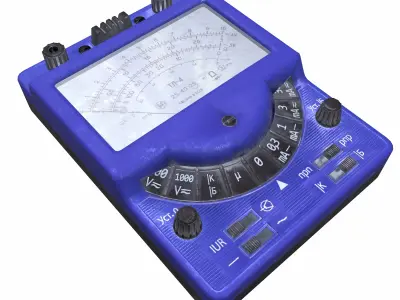 Multimeter T1 Low Poly Low-poly 3D model