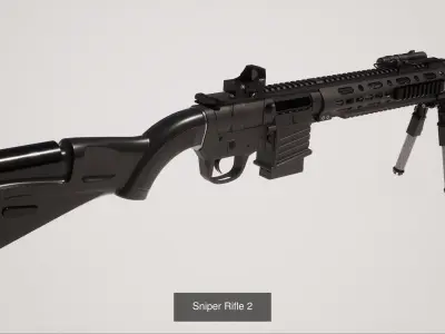 Sniper Rifle Collection 3D Model Pack purchase