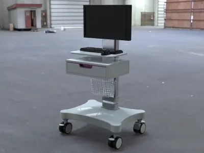 Hospital Medicinal Cart 3D model