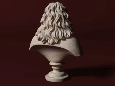 Jean de La Fontaine Bust 3D model