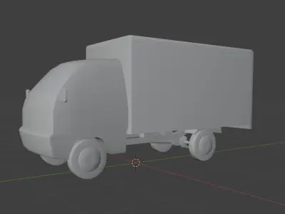 Hafei Ruiyi Box Truck Free low-poly 3D model