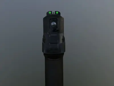 Worn out P226 Legion Low-poly 3D model