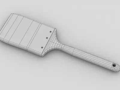 Used painter brush Low-poly 3D model