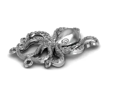 Octopus Pendant or Part to use 3D print model