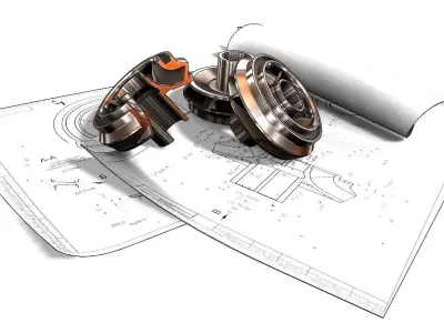 The guide device from an electric centrifugal pump 3D model 3D print model