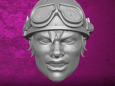 Tank Girl Collection Fan Art Heads Collection 3D printable File 3D print model purchase