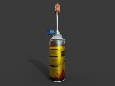 Butane Gas Torch 3D model