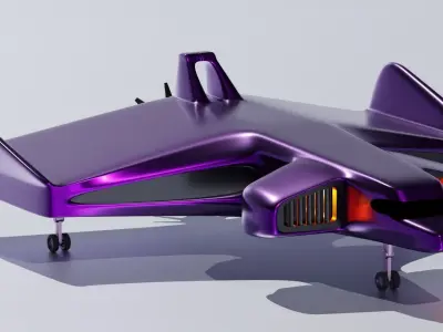 Sci Fi Plane - Aircraft 3D model