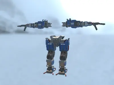 Robot Prime Low-poly 3D model