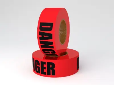 DANGER Tape Collection 3D model