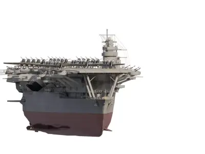 IMPERIAL JAPANESE NAVY 1940s AIRCRAFT CARRIER 3D model