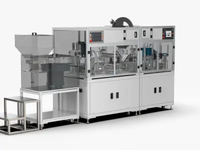 Automatic Micro Motor Assembly Machine 3D model
