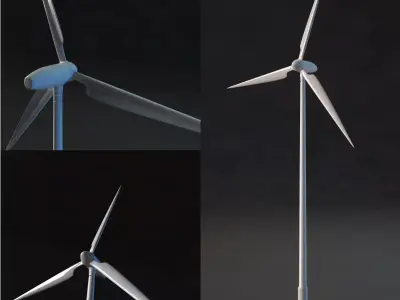 Wind turbine 3D model 5