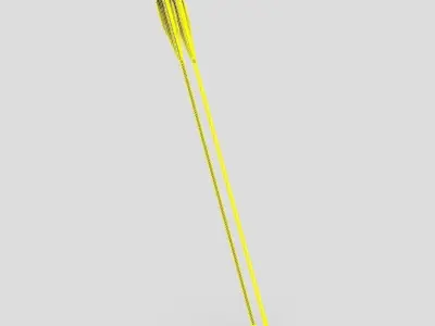 Wooden Arrow 1 Low-poly 3D model