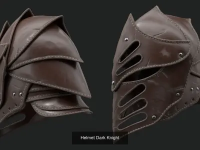 Collection Helmets viking helmet 3D Model Pack