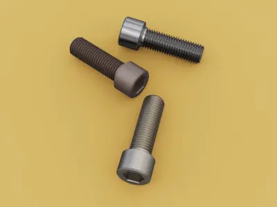 Metal Bolt 3D print model