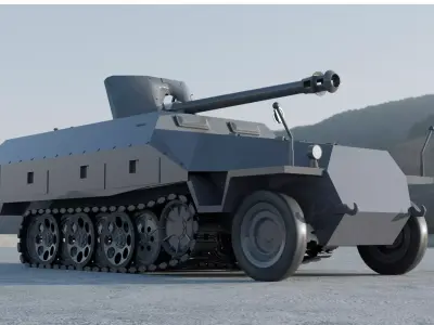 SDKFZ 251 Ausf D 3D model 3D model