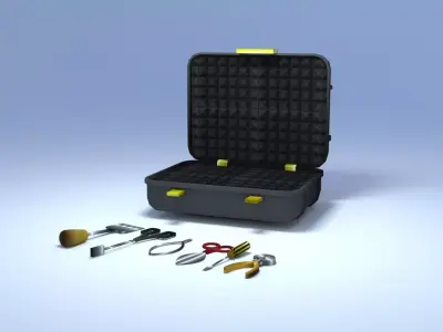 Cartoon mix  tools 3D model