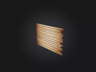 Wooden Planks Low-poly 3D model purchase