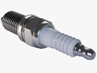 Spark Plug 3D model by 3DModelingCorp