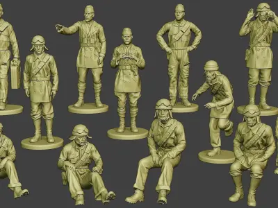 Italian Tank Crew ww2 ITCU1 Pack 1