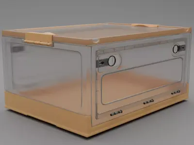 Storage Box Low-poly 3D model 3