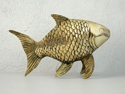 Midcentury Brass Fish 3D model