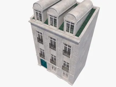 European building 1 3D model