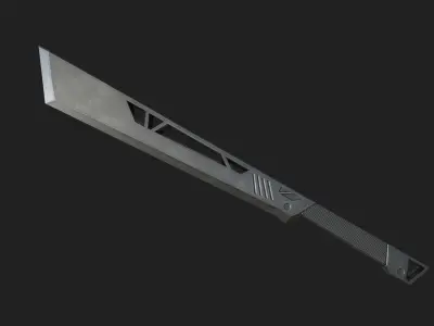Modern blade Low-poly 3D model