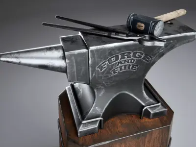 Forge Free low-poly 3D model