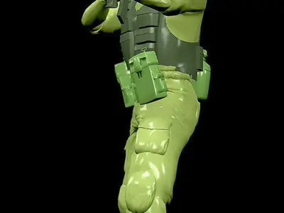 British Soldier re-built 3D model