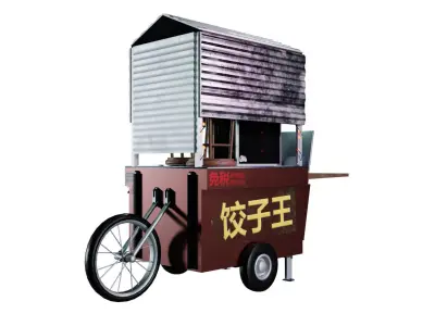 Asian Food Stand 3D model
