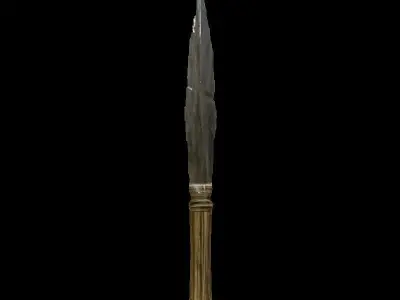 Handmade knife Free low-poly 3D model